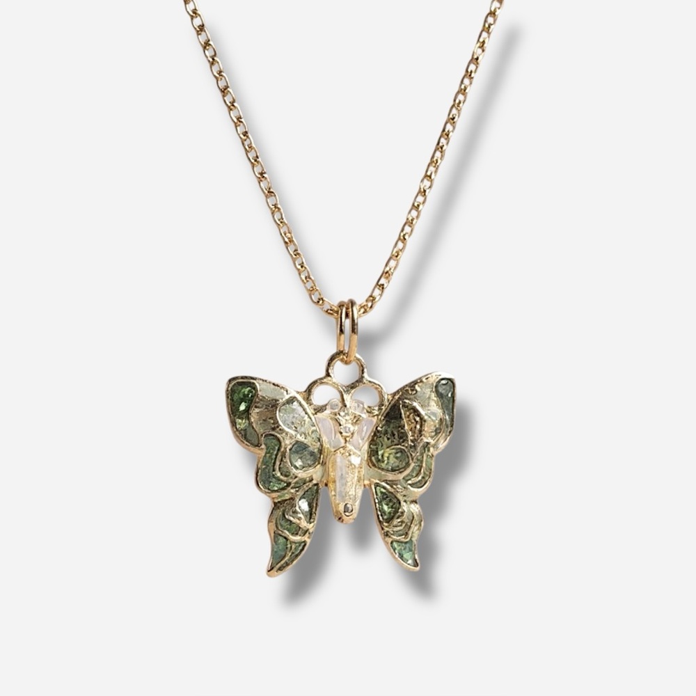 925 Sterling Silver Necklace Butterfly